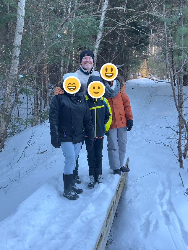 Bill with family